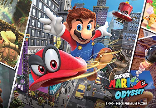 USAopoly Super Mario Odyssey Snapshots 1000 Piezas Premium Puzzle, Colores Variados (PZ005-569-001800-06)