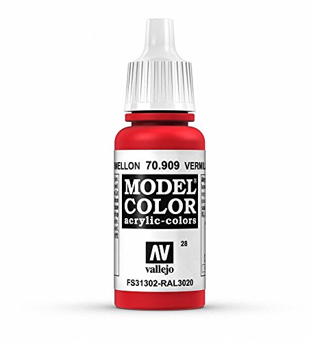 Vallejo - Model Color Pintura Acrílica, Rojo (Bermellón) (70909)