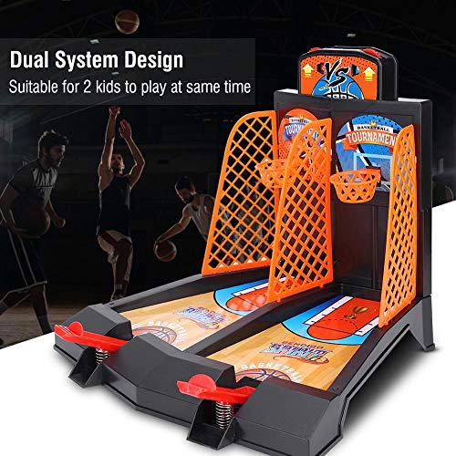 VGEBY Mini Baloncesto de Mesa, Juguete de sobremesa de Baloncesto para niños Juego de Mesa Disparos de catapultas Juego