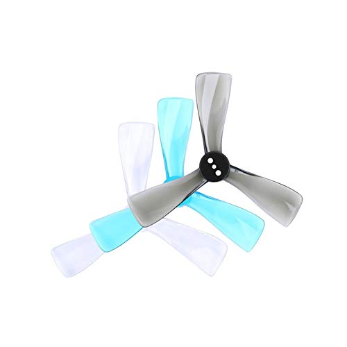 VIKEP 16pcs / 8pairs 2525 2.5inch Tri-Blade / 3 Hoja Propeller Prop CW CCW Fit para FPV Drone Pieza (Color : Mixed Color)