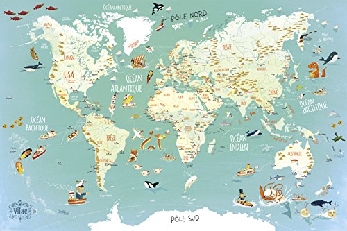 Vilac - Puzzle Mapa del Mundo. Fantástico magnético (2720)