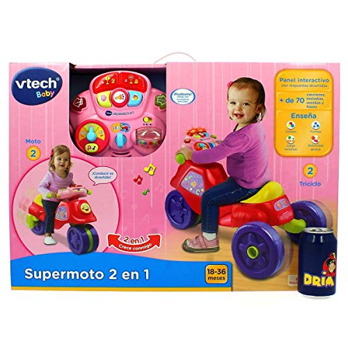 VTech- Baby Supermoto 2 en 1, Multicolor (80-181757)