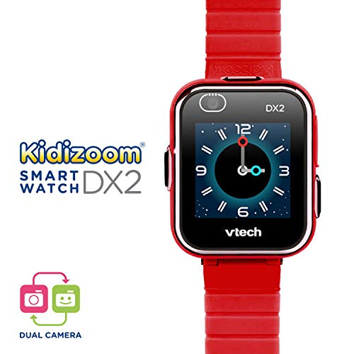 VTech- Kidizoom Smart Watch DX2 para Niños, Color rojo (193827)
