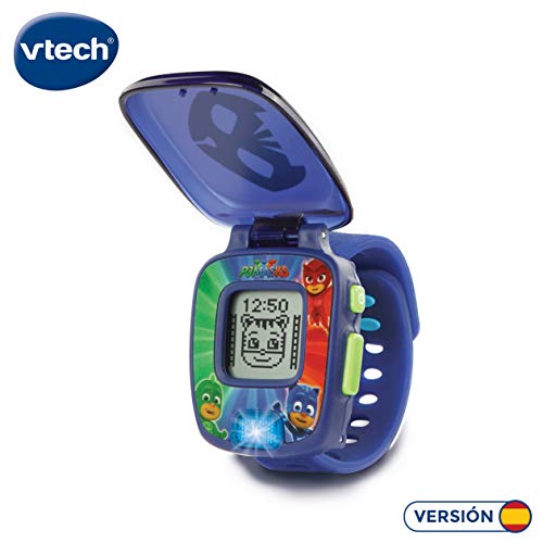 VTech PJ Masks Gatuno, Reloj Digital Educativo Que estimula el Aprendizaje e incorpora minijuegos y Actividades, Color Azul (3480-175822)