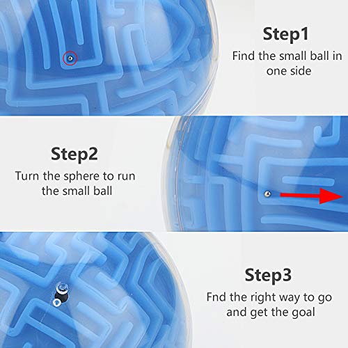 welltop Maze Ball 3D Puzzle mágico Rompecabezas Cerebro Juego de Laberinto de Inteligencia Regalos de Juguete para niños Cerebro, Adultos, Alivio del estrés