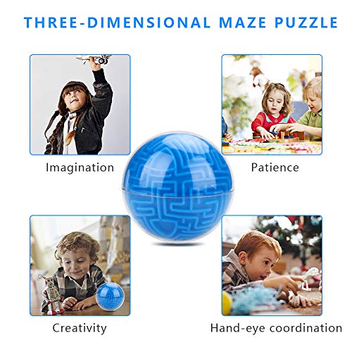 welltop Maze Ball 3D Puzzle mágico Rompecabezas Cerebro Juego de Laberinto de Inteligencia Regalos de Juguete para niños Cerebro, Adultos, Alivio del estrés