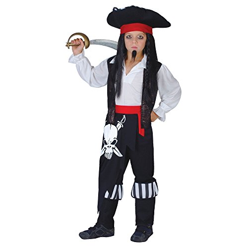 Wicked Costumes Disfraz para niños - Capitán Blackheart. Talla XL: 11-13 años (146-158cm)