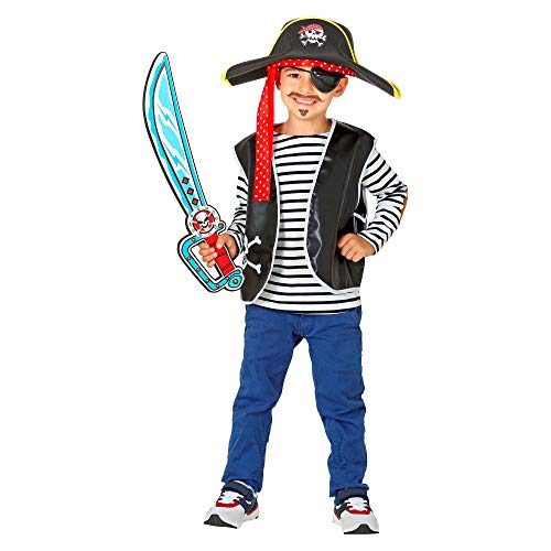 WIDMANN 97303 - Sable pirata de espuma suave, para niños, piratas, espada de juego, arma libre, espada, fiesta temática, carnaval