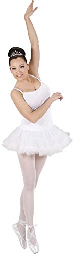 WIDMANN - Disfraz de Prima ballerina para mujeres, color blanco, talla S (76401)
