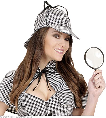 WIDMANN wdm3323h ? Disfraz para adultos sombrero Detective, multicolor, talla única