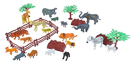 Wild Republic figurillas coleccionables Mundo Animal de áfrica, Cubo de Juego y Aventuras, 20 cm, 36-Piezas, Multicolor (22112 , color/modelo surtido