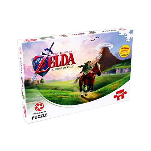 Winning Moves-29506 Puzle, Color The Legend Zelda Ocarina of Time 1000pc (29506)