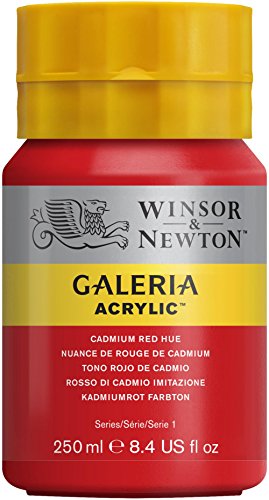Winsor & Newton Galería Pintura Acrílica, Rojo (Cadmium Red Hue), 250 ml
