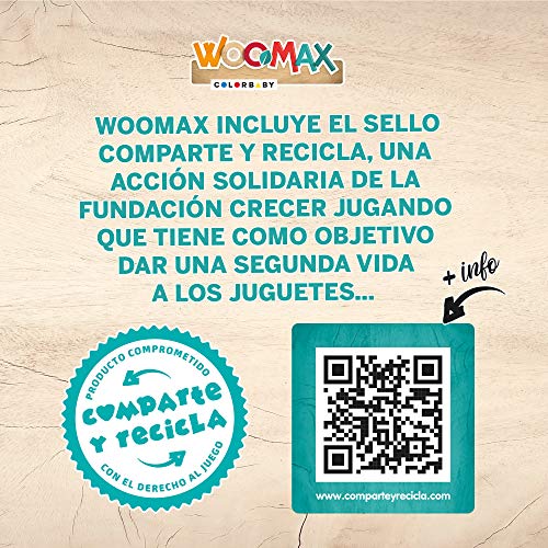 WOOMAX - Cuna para muñecas de madera (46474)