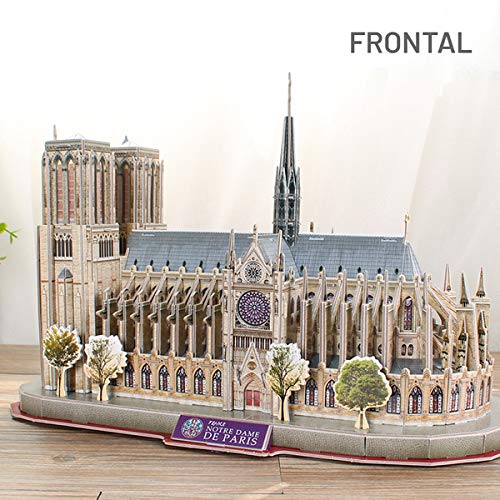 World Brands- Puzzle 3D Notre Dame de Paris, Color variado (Tachan DS0986h)