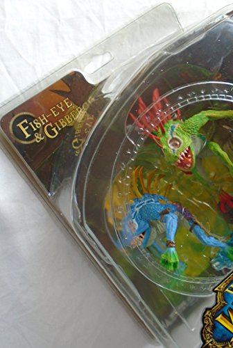 World of Warcraft Series 4: Murloc - Figura de acción (2 Unidades), diseño de Ojo de pez y Gibbergill