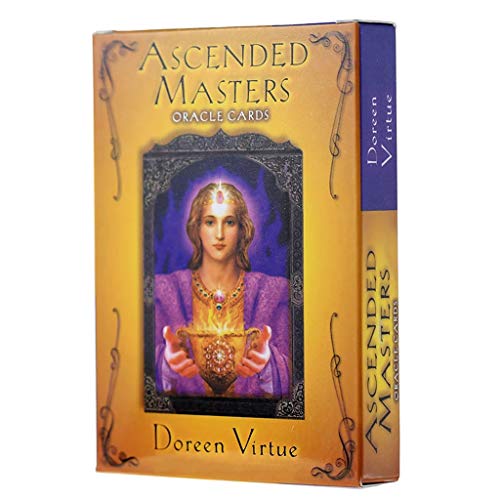 WOWOWO Ascended Masters Oracle Cards Versión en inglés Cubierta de 44 Cartas Juego de Mesa de Naipes