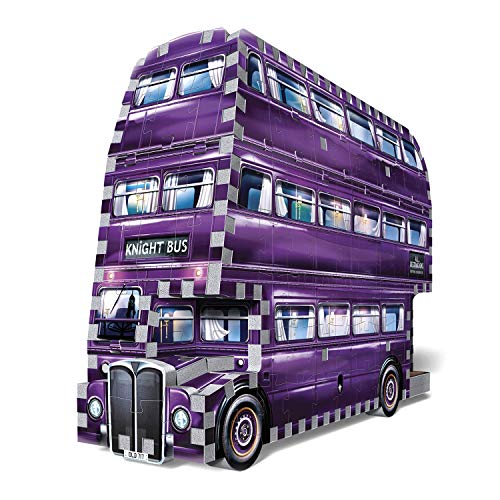 Wrebbit 3D-El Autobús Noctámbulo Puzzle 3D, Multicolor, 26 x 7 x 19 cm (W3D-0507)