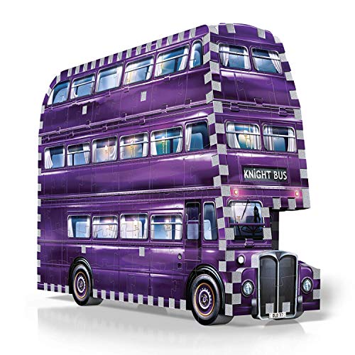 Wrebbit 3D-El Autobús Noctámbulo Puzzle 3D, Multicolor, 26 x 7 x 19 cm (W3D-0507)