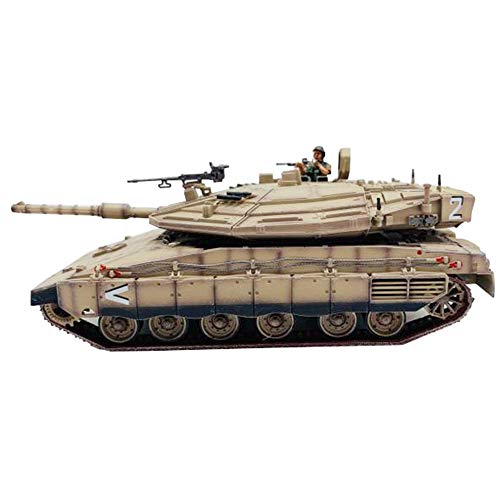 X-Toy Escala 1/72 Tanque De Aleación Modelo, Militar Merkava4 Tanque De Batalla Principal Israel Modelo, Juguetes para Niños Y Regalos, 4,7 Pulg X 1.7 Pulg,Amarillo