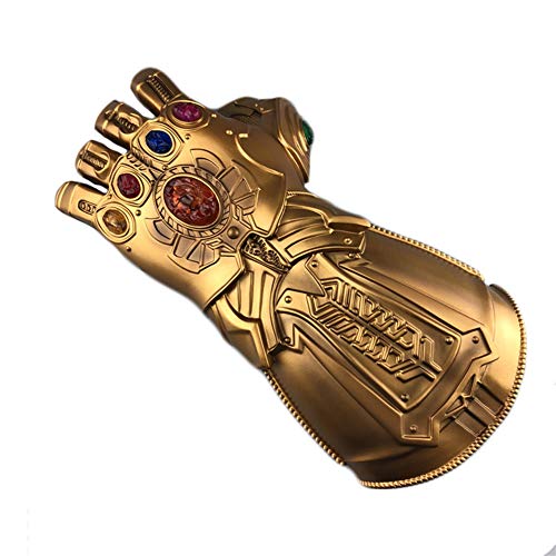 yacn Guante de guantelete infinito Thanos para adulto con guante de luz LED Avengers 4 Movie Toy (niño)