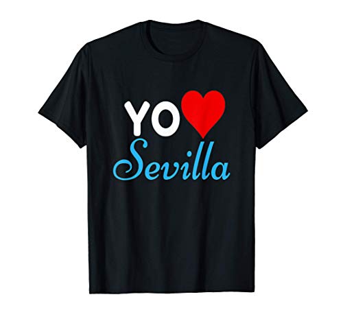 Yo Amo Sevilla Ciudad España Orgullo Y Recuerdos De Regalo Camiseta