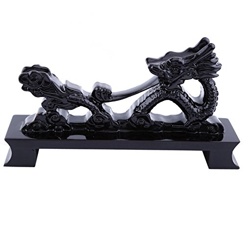 Yosoo - Soporte/Pedestal/Expositor Color Negro con Forma de dragón Chino para Katana, Espada Samurai, Ninja de 30-60 cm