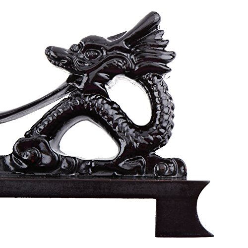 Yosoo - Soporte/Pedestal/Expositor Color Negro con Forma de dragón Chino para Katana, Espada Samurai, Ninja de 30-60 cm