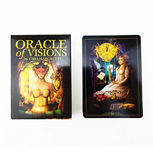 YOYOTECH 52pcs Oraclee Cards of Visions Tarot Deck Juego de Cartas de Tarot de Lectura Uso Personal Juego de Mesa Juegos de Mesa para Amigos