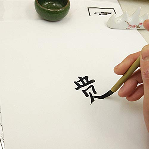 YUZI 30 piezas de papel de arroz chino crudo Xuan para pintar caligrafía de 49 x 34 cm / 35 x 26 cm