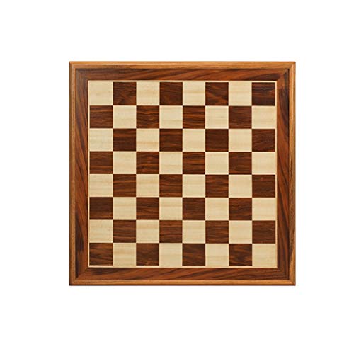 ZANZAN Juegos de Mesa Junta de ajedrez Solid Wood Large, Extra Grueso Tablero de ajedrez Grueso Sólo Tabla de Mesa Juego de Mesa dedicado (excluyendo Piezas de ajedrez) Juego de ajedrez