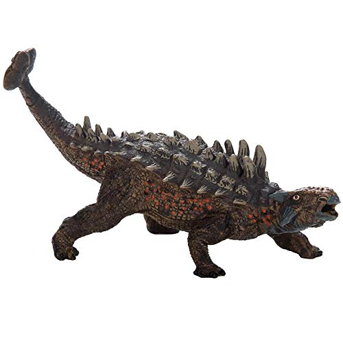 Zerodis Figura de Dinosaurio Ankylosaurus de 6 ", Figura de acción de Dinosaurio Realista Juguete Figura de Dinosaurio prehistórico Pintado a Mano Suave Colección de Vida Modelo para Niños