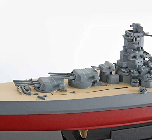 1: 700 Segunda Guerra Mundial Acorazado Modelo, Japón Manual Yamato portaaviones DIY Montado Modelo, Juguetes para niños (18.9"* 7.3" x 2")