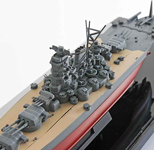 1: 700 Segunda Guerra Mundial Acorazado Modelo, Japón Manual Yamato portaaviones DIY Montado Modelo, Juguetes para niños (18.9"* 7.3" x 2")