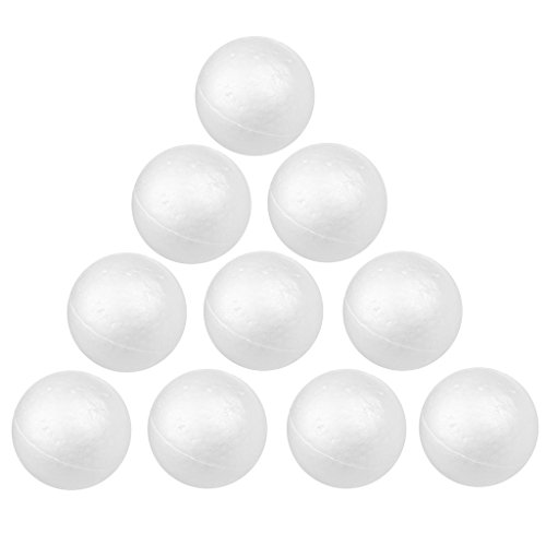 10 x 7 cm Blanco Modelado Arte Poliestireno Bola De Espuma Esfera Foam Ball