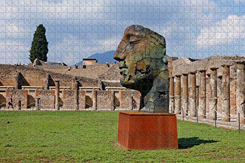 1000 piezas-Italia Nápoles Pompeya Estatua Rompecabezas para adultos Regalo de viaje de madera Recuerdo
