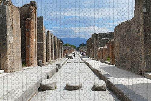 1000 piezas-Rompecabezas para adultos Pompeya Nápoles Italia Rompecabezas de madera Recuerdo de viaje
