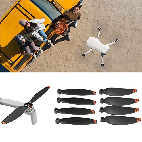 2 Pares de hélices para Drones, Juego de hélices para Drones para PC, Accesorios para Drones compatibles con dji Mavic Mini 2(Naranja)