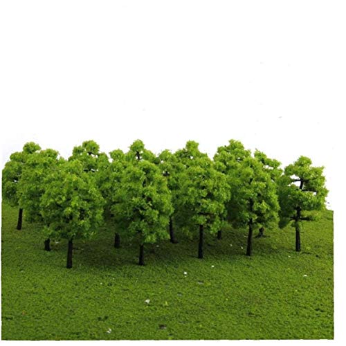 20pcs 1,38 Pulgadas Modelo De árboles De Tren Árboles 1: 100 De Plástico Mini Artificial Trees For DIY Crafts O Edificio Modelo