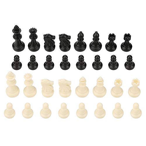 32 piezas Juego de ajedrez de Rompecabezas, Torneo internacional de reemplazo de piezas de ajedrez de ajedrez con reyes de Queens Castillos