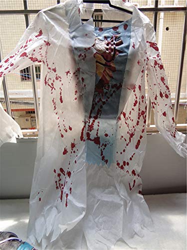 4-6Years - Niños Niños Zombie M.D. Cirujano Médico Exfoliantes Máscara Niños Halloween Gory Blood Splattered Disfraz Disfraz