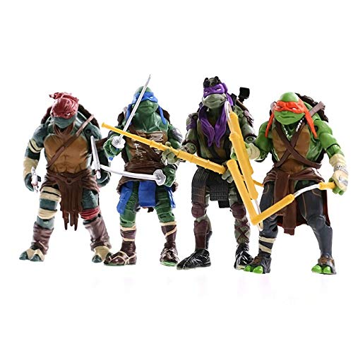 4 Tortugas Ninja Mutantes Adolescentes | Variante Times Comic Doll | Modelo De Juguete Para Niños | 15cm,OneColor-15cm