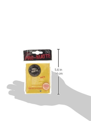 50 Ultra Pro Pro-Matte Yellow Deck Protector Sleeves - Non-Glare - Magic