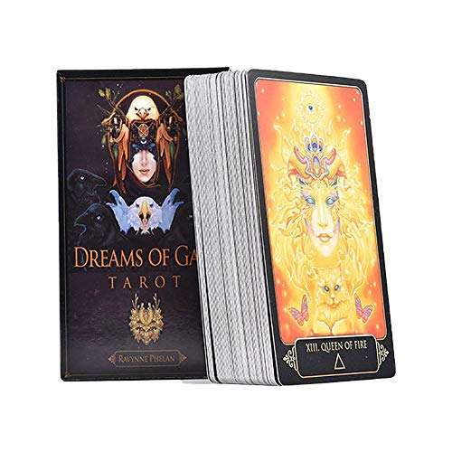 81 Piezas de Cartas de Tarot, sueños de Gaia Tarot Cards Deck Board Game Family Playing Cards, inglés, Juego de adivinación