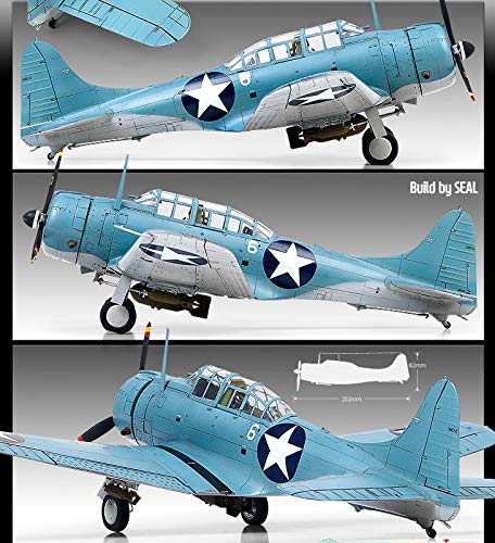 ACA12335 Academy SBD-2 Dauntless Dive Bomber 'Battle of Midway' [Kit de construcción de modelos]