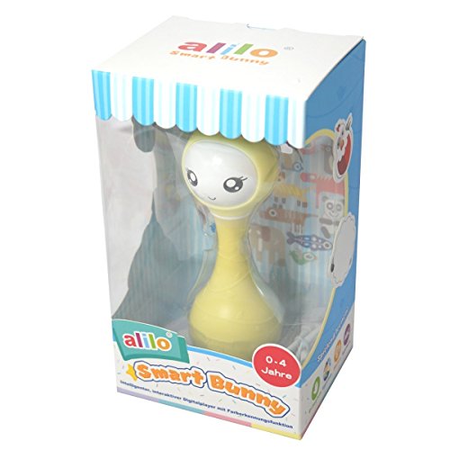 Alilo Smart Bunny (Sonajero Inteligente para Bebés) Baby Rattle Gift Media Player Shake & Tell - Amarillo