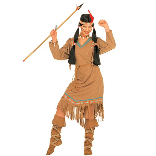 Amakando Vestido India Dama - L (ES 44/46) | Disfraz Mujer India | Disfraz Pocahontas | Traje Squaw