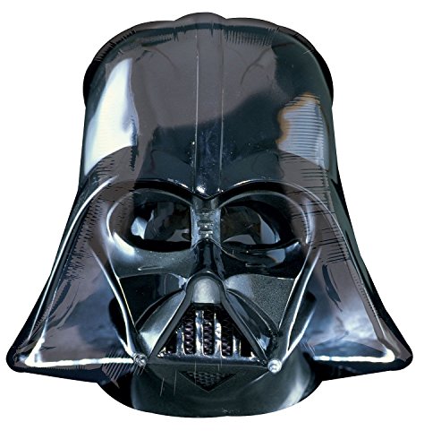 amscan 10107568 Star Wars Darth Vader Casco de papel de aluminio globo - 1 pieza