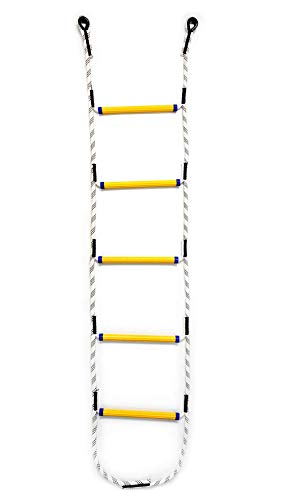 Aoneky Escalera de Cuerda de Escalada para Niños Adultos - Longitud de 1,8M, Carga de 450kg, Juguete de Escalar para Parque Infantil Jardín, Cuerda de Nylon, Peldaños de Resina