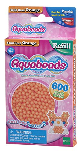 Aquabeads - 32518 - Pack abalorios sólitos Naranja